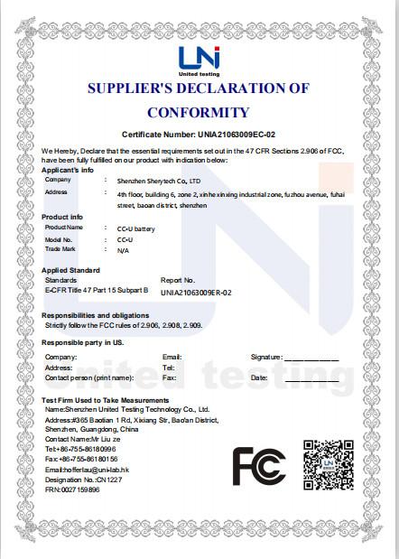 FCC - SHERYTECH CO., LIMITED