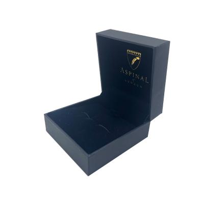 China Portable Luxury Paper Type Recycled Jewelry Ring Jewelry Case Clamshell Free Samples Ring Boxes Materials Jewelery Packaging Storage Box for sale