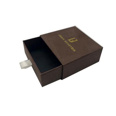 China Hot Sale Jewelry Gift Box Packaging Box Rectangle Paper Cardboard Storage Portable Drawer Box Hard Jewelry Boxes for sale