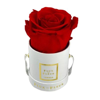 China Recycled Materials Romantic Recyclable Black Round Flower Gift Box Wedding Gift Wholesale Price Roses Christmas Boxes Packaging for sale