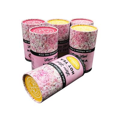 China Recycled Materials Roses Christmas Gift Wedding Decor Cylinder Gift Box Romantic Hot Selling Flower Packaging Boxes Round Packaging Box for sale