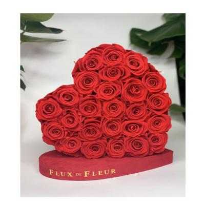 China Wholesale Materials Factory Recycled Christmas Gift Wedding Decor Roses Valentine's Day Heart Boxes For Flowers Wholesale Flower Bouquet Boxes for sale