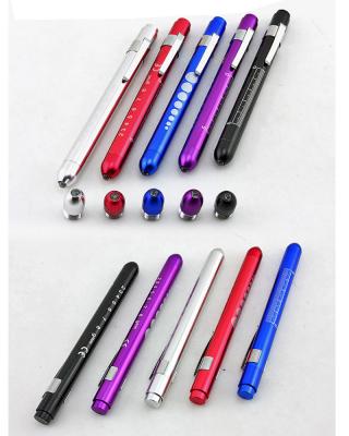 China Industrial Aluminum Alloy Pupil Measurement LED Pen Torch Lights For Nursing Medical Physicians for sale