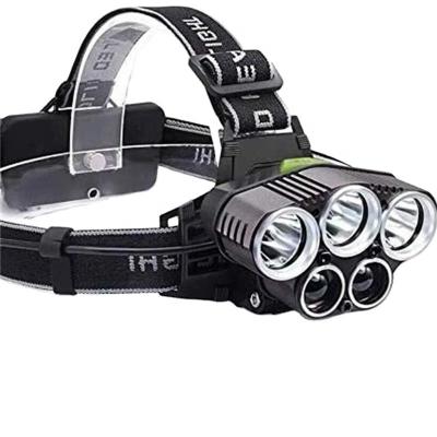 China Industrial Aluminum Waterproof Fishing Camping USB Rechargeable Alloy Torch Light T6 LED Headlamp Lamp For Camping for sale