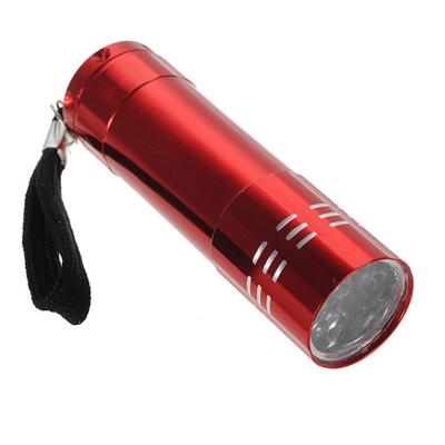 China Portable Mini Pocket Led Torch Super Bright Lamp Powerful 9 LED Mini Flashlight Small Torch Pocket For Lighting Promotion for sale