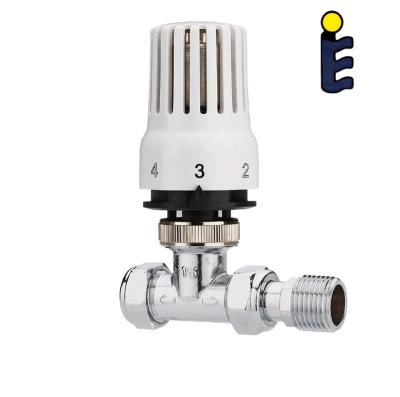 China DN15 G1/2 TRV EN215 General Thermostatic Radiator Valve Straight Valve for sale