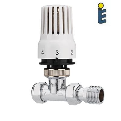 China General Accessories EN215 TRV Thermostatic Radiator Valve Straight Radiator Valve Bathroom Accessories For Aluminum Radiators for sale