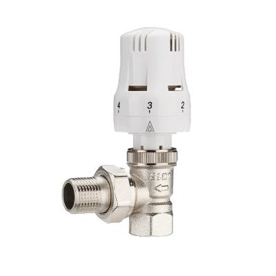 China BYELEARN modern corner thermostatic radiator valve trv angle 15mm*1/2