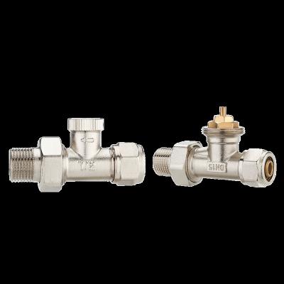 China General Baiyilun DN15 plastic pre-set thermostatic thermostatic valve straight radiator mare for sale