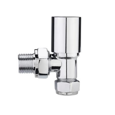 China General Byelearn Baiyilun Towel Radiator Valve DN15 Radiator Brass Valve Body Ferrule Fitting Chrome For Heating Projects for sale