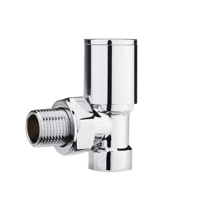 China General Byelearn Chrome Thread Towel Corner Radiator Brass Valve for sale