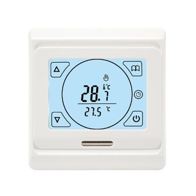 China Byelearn E91.716 Modern Russian Thermostat Electric Floor Heating 220v Temperature Controller Termostato Water Escape Valve Apartment for sale