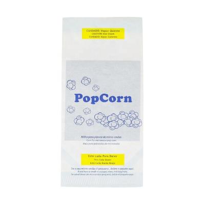 China Disposable Paper Food Packaging Custom Logo Popcorn Bags For Microwave Popcorn for sale