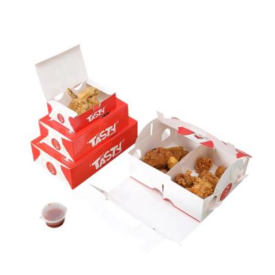 China Disposable Take Out Food Boxes French Fries Fried Chicken Nuggets Carton Food Packaging Paper Box for sale