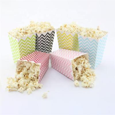 China Biodegradable Cheap Custom Printed Popcorn Box With Customized Size for sale