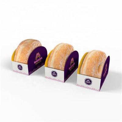 China Disposable Custom Color Printed Bakery Mini White Packaging Donuts Paper Box for sale