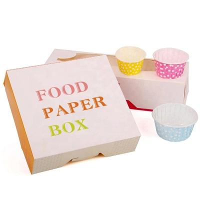 China Wholesale Custom Printed Disposable Donut Food Packaging Paper Donut Boxes Cheap Donut Box Supplier for sale