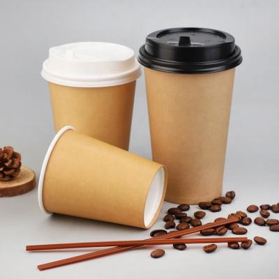 China Disposable Single Wall Kraft Paper Cup With Lid For Coffee for sale