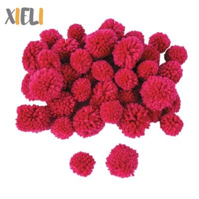 China Handmade Craft Matched Colorful Party Pom Pom Balls For Art Craft DIY for sale