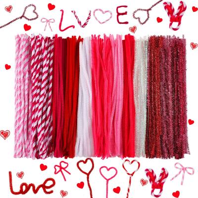 China Xieli Valentine's Chenille Paper Stems for Creative DIY Crafts Decorations School Projects for sale