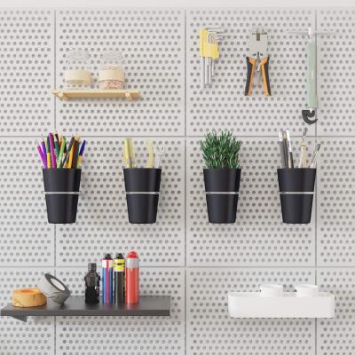 China Behind Doors/On Walls Pegboard Hooks Organizing Ring Style Pegboard Cup Holder Accessories Storage for sale