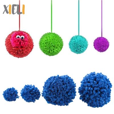 China Handmade Different Size Art And Craft DIY Pom Pom Balls From Craft Round 2-6cm for sale