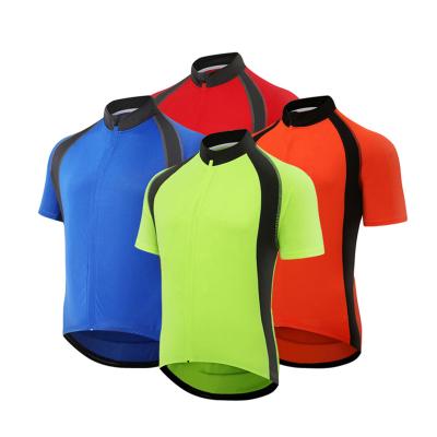 China Breathable Breathable Mens Cycling Tank Tops Basic Short Sleeves Bike Bicycle Shirt Zipper Pockets for sale