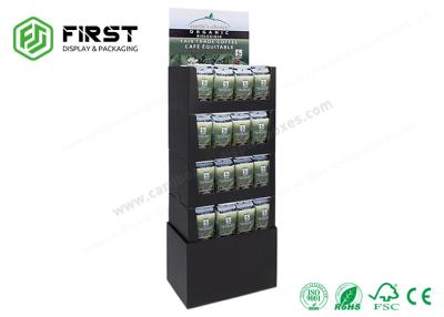 China Customized Offest Printing Supermarket Retail Snack Cardboard Paper Floor Display Shelf Rack for sale