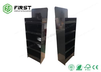 China Customized Logo Retail Point Of Sales Cardboard Floor Display Stand POP Paper Display Shelf for sale