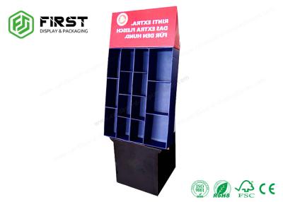 China Customized Color Printing Folding Cardboard POP Displays Paper Floor Stand for sale