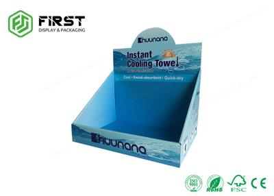 China Offest Printing Custom Recycled Retail Display Boxes Cardboard , Portable Cardboard Counter Display for sale