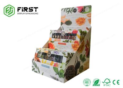 China Custom Retail Advertising POP Paper Displays Counter Top Cardboard Display Unit for sale