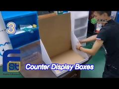 cmyk printing colorful custom bespoke paper retail cardboard counter top display