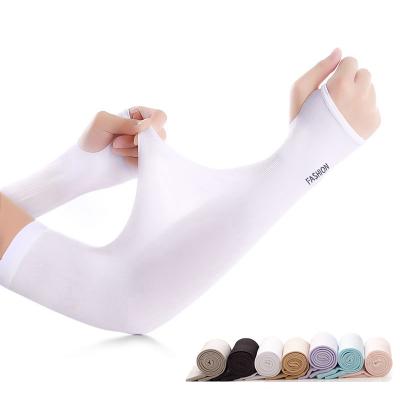 China Breathable Cycling Arm Sleeves Outdoor Sports Sunscreen UV Protection Bicycle Sleeves Ice Cool Breathable Running Arm Warmers Men Women for sale