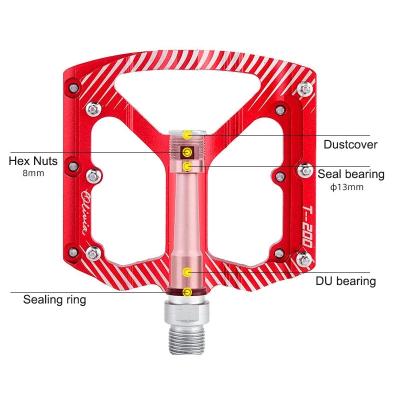 China Road Bikes Ultralight Bike Pedals Sealed Non-slip Gear Widen Platform Mountain Road Bicycle Aluminum Alloy DU Pedal Cycling Accessories for sale