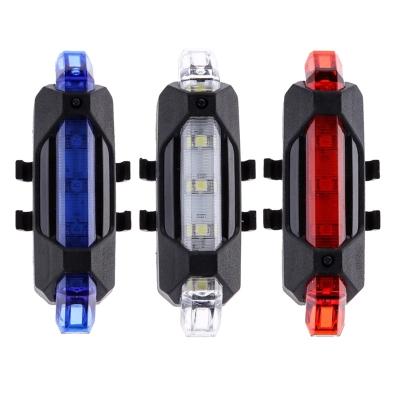 China 4 Modes Long Bright Bicycle Light Waterproof Rear Tail Light USB LED Style Rechargeable or Battery Style Bike Cycling Portable Light for sale