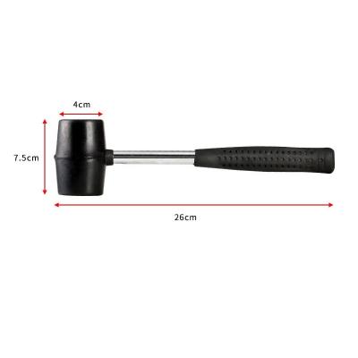 China 26*7.5*4cm Bicycle Repair Tools Anti-Slip Customizable Designed Rubber Hammer for sale