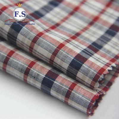 China Plaid Fashion Trend Plaid Cotton Canvas Fabric Rolls for sale