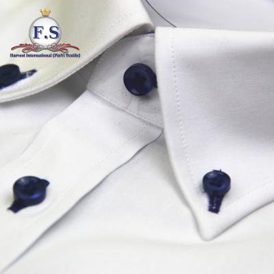 China 2018 Anti-Wrinkle Mens Contrast Color Collar And Cuff Dress Shirts for sale