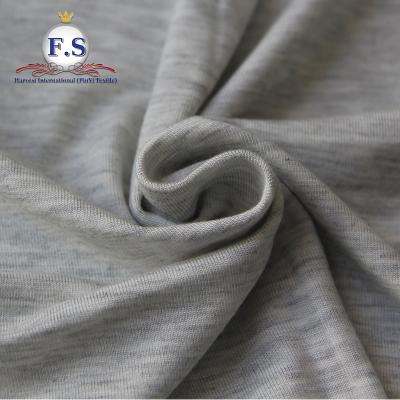 China Soft handfeel rayon / plain tiancheng blend elastane 95/5 gray jersey for sale