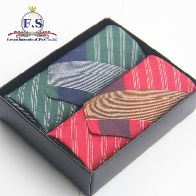 China Wholesale Dobby Merry Christmas Gift For Men Cotton Brand Handkerchief for sale