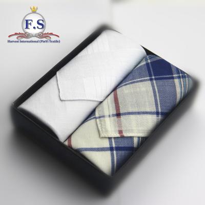 China Wholesale Cotton Woven Dobby Men Handkerchief for sale