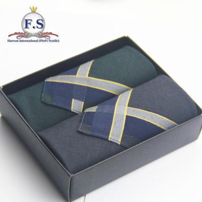 China Wholesale Dobby Men Handkerchief Gift Box for sale