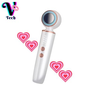 China Pore ​​Remover 2021 Hot Selling Skin Tightening Beauty Device Electric Vibrating Ultrasonic Red Face Massager for sale