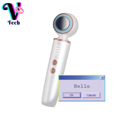 China Pore ​​Remover Skin Tightening Device LED Silicon Ultrasonic Facial Massager Tools Ice Face Tool Massage For Face for sale