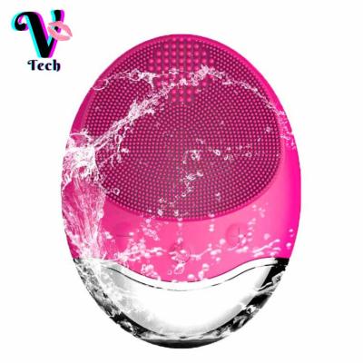 China Rechargeable Beauty Device DEEP CLEANING Rotation Brush Waterproof Facial Cleansing Massager Cleansing Facial Brush for sale