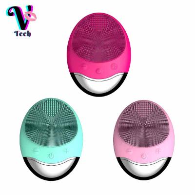 China Portable Electronic Facial Cleansing Sonic Cleansing Brush Waterproof Skin Rejuvenation Device DEEP CLEANING for sale