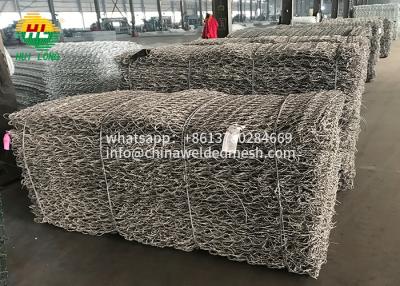 China Körbe ASTM A975 Galfan Gabion, 3.4mm Gabion Flussbank-Schutz zu verkaufen