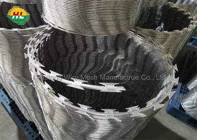 Cina lunghezza a fisarmonica del recinto di filo metallico del rasoio del diametro di 450mm 8-10m in vendita