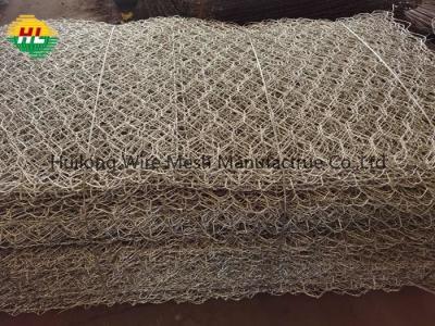 China Galvanized Gabion Basket Edge Wire Dia 3.4mm Lacing Wire Dia 2.2mm for sale